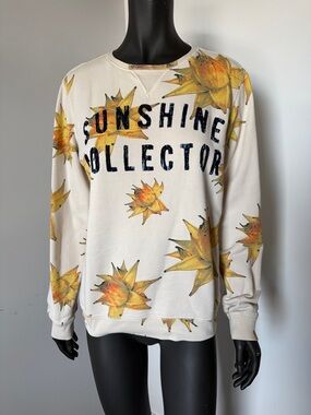Scotch & Soda Sunshine Collector Sweatshirt Graphic Floral Crewneck Cotton Med